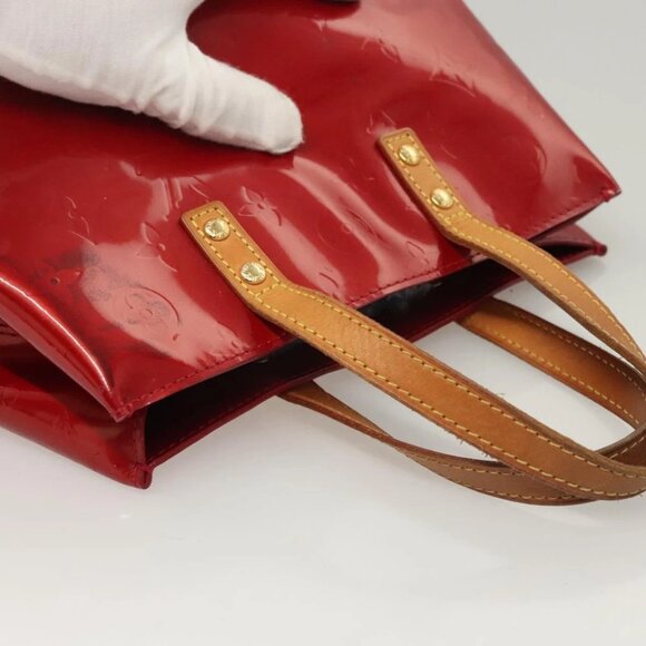 LOUIS VUITTON Monogram Vernis Reade PM Hand Bag Pomme D'amour M91990 Auth BA1427 - Picture 7 of 14